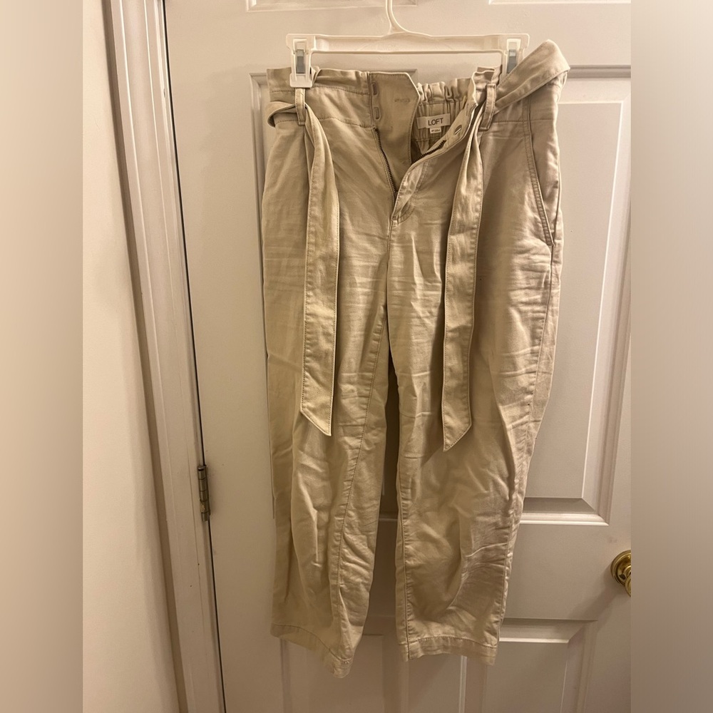 Loft paper bag pants